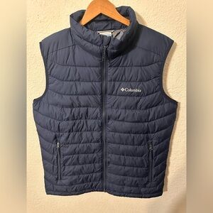 Navy Blue, Columbia Vest with Omni Heat technology